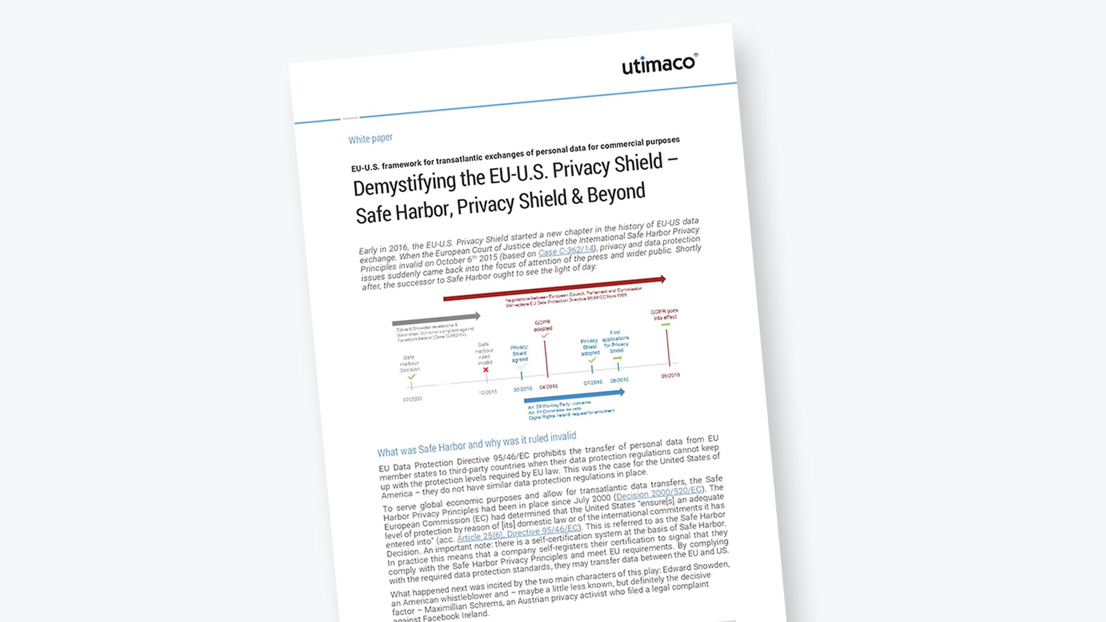 Demystifying the EU-U.S. Privacy Shield – Safe Harbor, Privacy Shield & Beyond