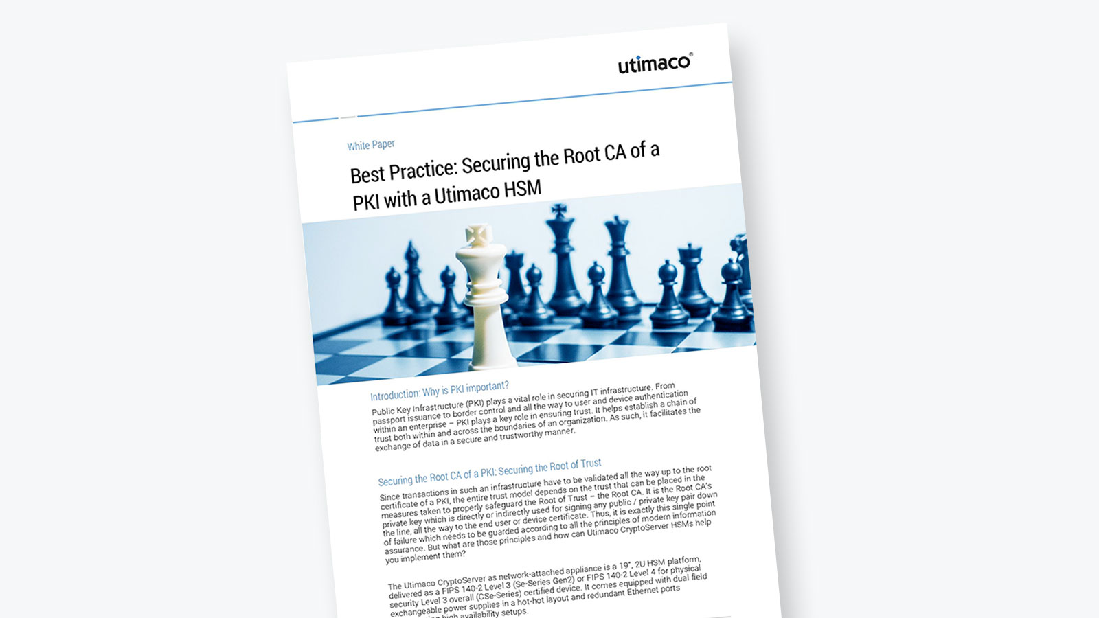 Securing the Root CA of a PKI with a Utimaco HSM